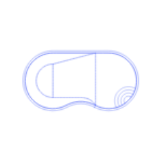 Layouts Swimming Pools Flat Figure Eight Swimming Pools Craft Design Svg File, Free Vectors File